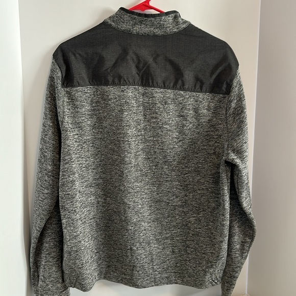 GREG NORMAN JACKET FULL ZIP 2 POCKETS SIZE MED HEATHERED GREY WITH DARKER GREY - Picture 6 of 6